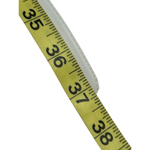 Liz Claiborne Vintage Faux Leather 1" Belt Women's Size Medium 37.5" White NWOT - Picture 12 of 12